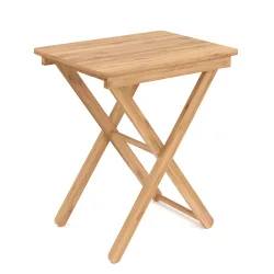Beistelltisch Bambus KANDY klappbar 52 x 40 x 31 cm natur