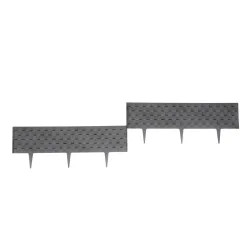 Rasenkante Rattanoptik anthrazit 50er Set