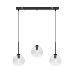 Hängelampe ZINIA 3 Lampen schwarz