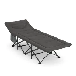 Campingbett klappbar GERB 190 x 71 x 35 cm grau
