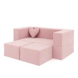 Kindersofa Spielsofa BARNY rosa