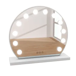 LED Spiegel EMMI rund 45 x 12 cm weiss