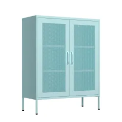 Kommode Metall BRANDO 80 x 101 cm mint