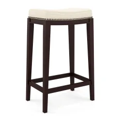 Barhocker ALONSO beige/dunkelbraun