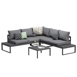 Lounge CAMILA anthrazit/schwarz