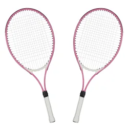 Tennisschläger 2er Set pink/weiss