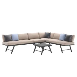 Lounge CALVI multifunktional beige/anthrazit