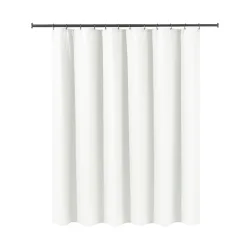 Duschvorhang 182 x 182 cm Waffel weiss