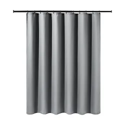 Duschvorhang 182 x 182 cm Waffel grau