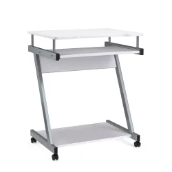 Schreibtisch ALVARO auf Rollen 60 x 48 x 73 cm weiss