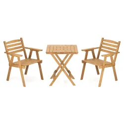 Bistroset Holz HUGO 3-teilig