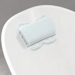 Badewannenkissen mit Saugnäpfen 34 x 30 cm blau