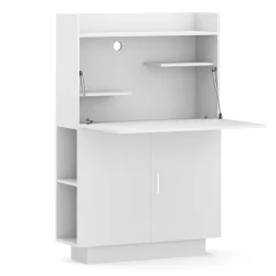 Schreibtisch Sekretär KAIRO 85 x 27 x 128 cm weiss