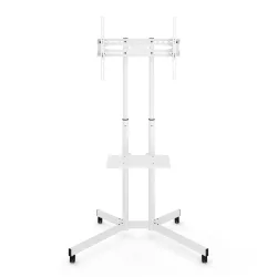 TV-Ständer mobil mit Rollen 32-70'' weiss