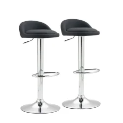 Barhocker LISA 2er Set schwarz