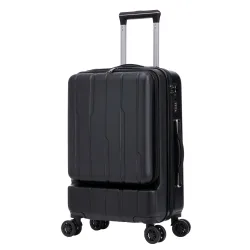 Reisekoffer Hartschalenkoffer mit Laptopfach DRAKE Grösse M schwarz