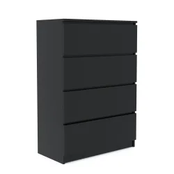 Kommode TALA 4 Schubladen 70 x 100 cm schwarz