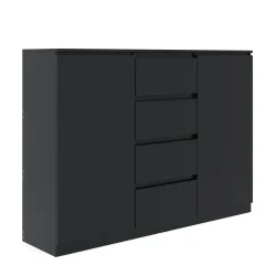 Sideboard TALA 140 x 100 cm schwarz