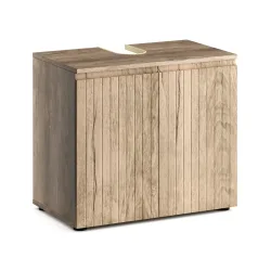 Waschbeckenunterschrank STEFAN 60 x 35 x 54 cm hellbraun