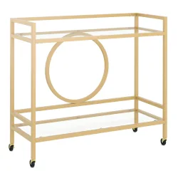 Servierwagen Glas TYRO gold