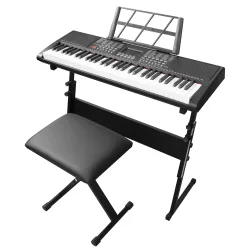 Keyboard Set mit Hocker und Ständer schwarz
