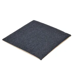 Sitzkissen mit Memoryschaum 40 x 40 cm anthrazit/beige