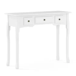 Konsolentisch ANDY mit 3 Schubladen 100 x 78 cm weiss