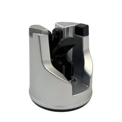 Messerschärfer mit PowerGrip-Saugnapf silber/schwarz