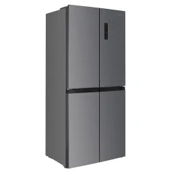 Kühlschrank mit Gefrierer 362L silbergrau