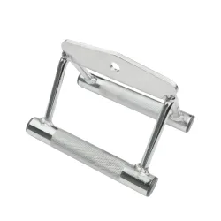 Rudergriff Stahl 18 cm silber