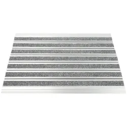 Fussmatte Aluminium 60 x 40 cm silber/grau