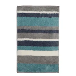 Badteppich ALENE 60 x 120 cm petrol/grau