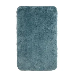Badteppich Hochflor MERLE 50 x 80 cm petrol