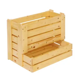 Obstkiste Holz 58 x 38 x 42 cm natur