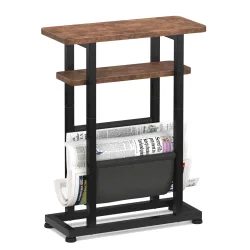 Beistelltisch Vintage BONITA mit Zeitungsablage 42 x 18 x 55 cm