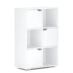 Bücherregal BROOKS 6 Fächer 60 x 91 cm weiss