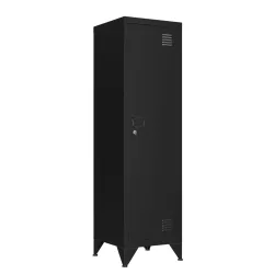 Aktenschrank mit 3 Böden ANTEY 38 x 137 cm schwarz