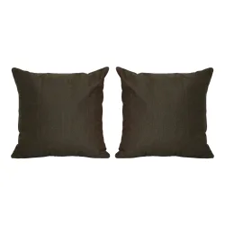 Kissenbezug LIZA 2er Set 45 x 45 cm braun