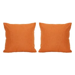 Kissenbezug LIZA 2er Set 45 x 45 cm orange