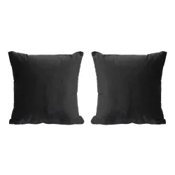 Kissenbezug Samt MODESTO 2er Set 45 x 45 cm anthrazit