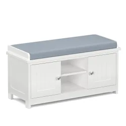Schuhbank 105 x 35 x 43 cm weiss