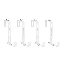 Blumenkastenhalter Eisen 4er Set weiss