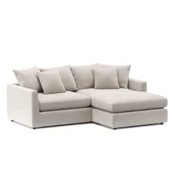 undefined, Ecksofa Cord ILONA creme