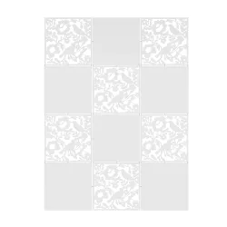 Raumteiler hängend BLOOM 12er Set 40 x 40 cm weiss
