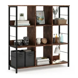 Bücherregal Vintage BONITA 9 Fächer 100 x 103 cm