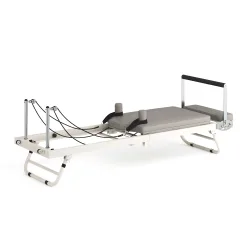 Pilates Reformer klappbar weiss/grau