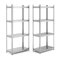 Steckregal Metall 80 x 40 x 180 cm 2er Set