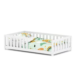 Bodenbett MOLA 80 x 160 cm weiss