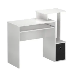 Schreibtisch ARDEN mit Stauraum 99 x 40 x 87 cm weiss