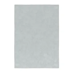 Kurzflor Teppich 140 x 200 cm hellgrau